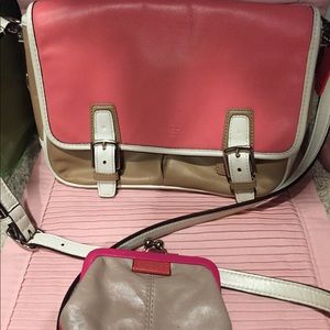 Coach color block crossbody